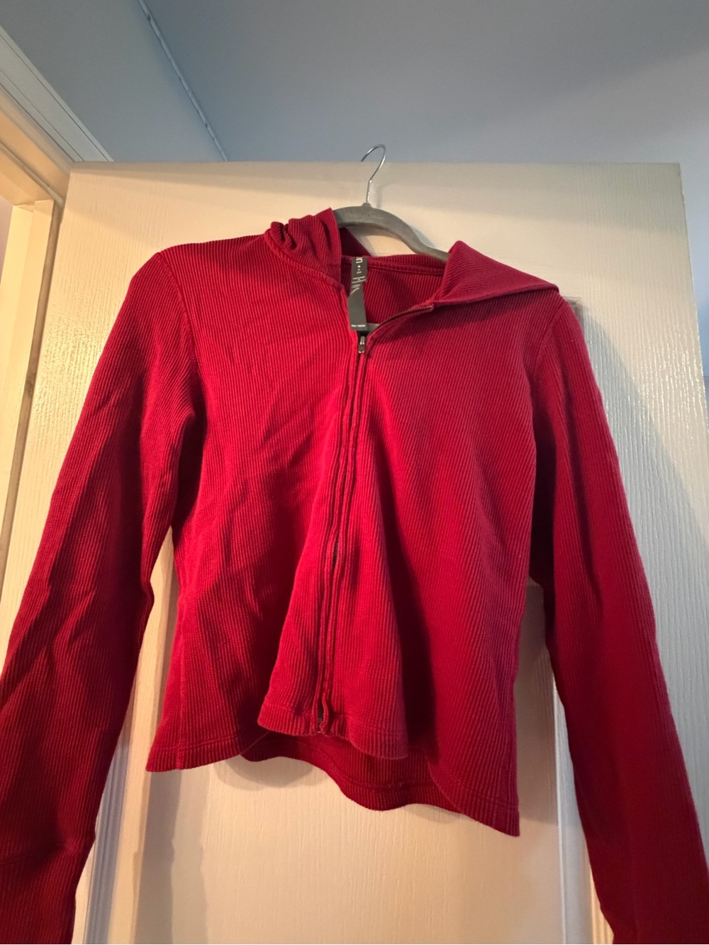 Vuori Womens Waffle Knit Zip-Up Hoodie